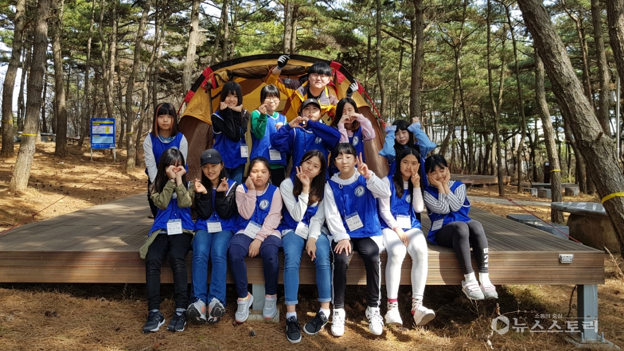 2일 천안 성거초등학교 학급사랑캠프 장면.(사진제공=보령교육지원청)
