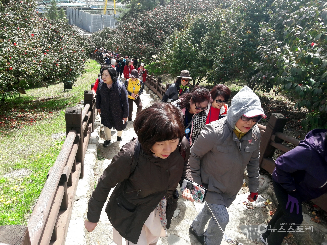 지난 15일 430여 명의 단체관광객이 서천군 관광지 일대를 방문했다.(사진=서천군)