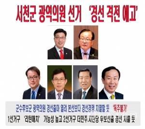제7회 지방선거 D-1년…서천군 광역의원 선거 '경선 격전 예고'