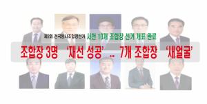 서천 10개 조합장 선거 개표 완료